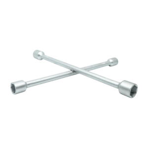 Llave maneral tipo cruz metal plateada 17,19,21,23mm