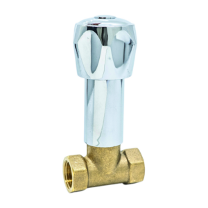 Llave de pase p/baño cuello largo 1/2"