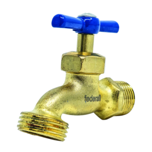 Llave de chorro para jardin bronce 1/2"