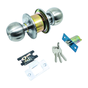 Cerradura p/puerta de pelota cromo 1-3/8" a 1-3/4"